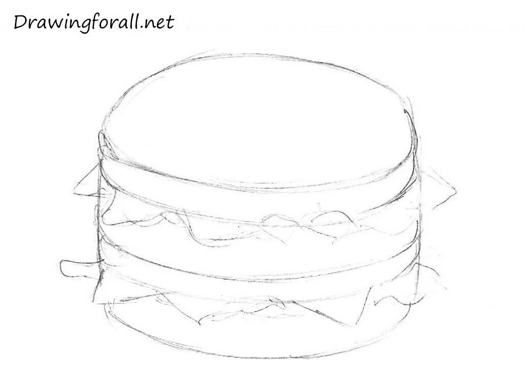 3 Hoe teken je een hamburger fastfood