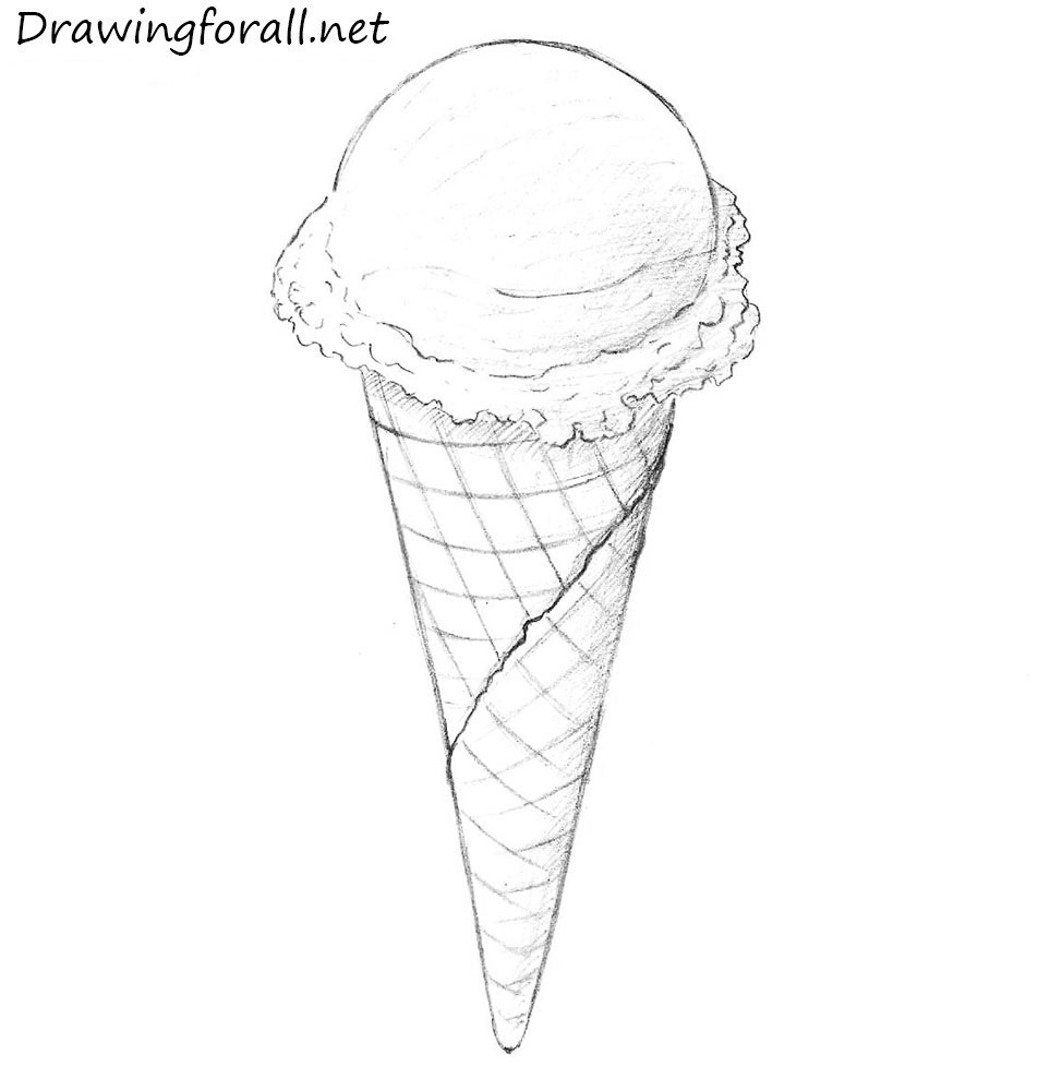 How to Draw an Ice Cream | Drawingforall.net