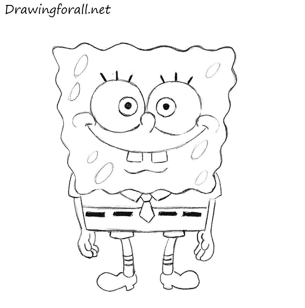 How to Draw SpongeBob SquarePants | Drawingforall.net