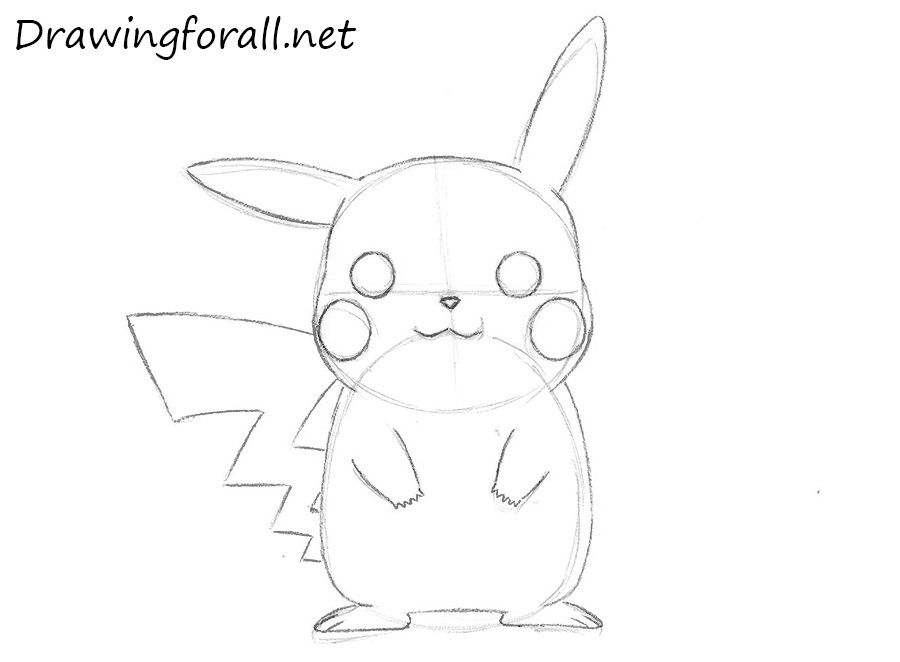 How To Draw Pikachu From Pokemon Draw Step By Step Images