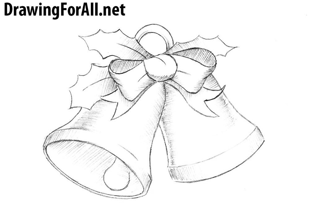 christmas bell drawing