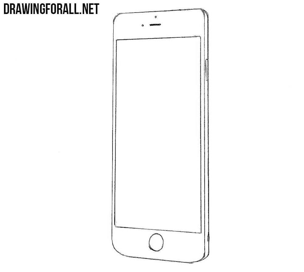 How to Draw a Phone Step by Step | Drawingforall.net