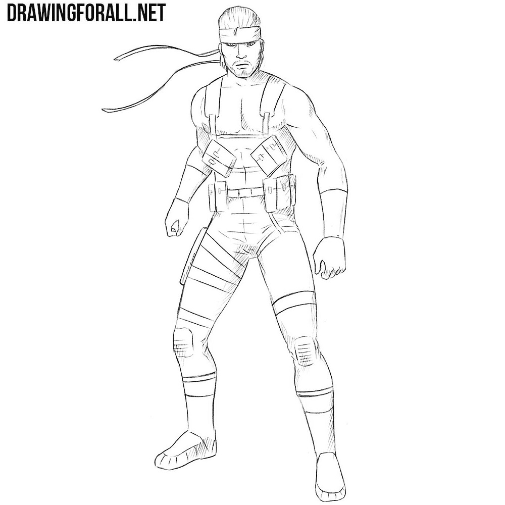 Drawing For All — How to Draw Solid Snake