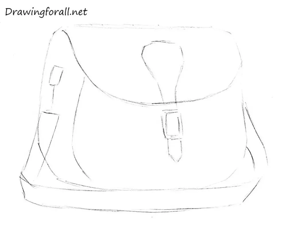 Backpack Drawing - How To Draw A Backpack Step By Step
