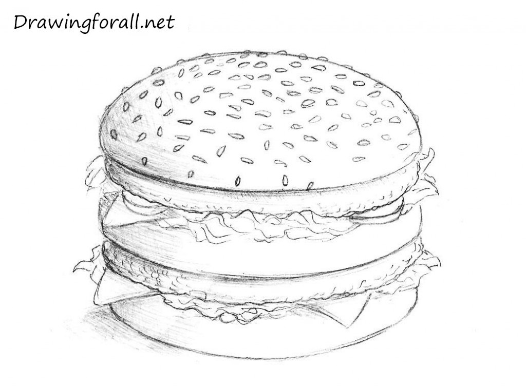 5 hamburger tekenen