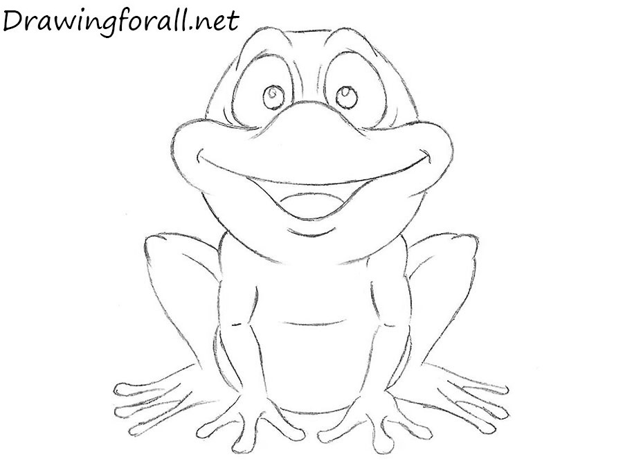 4 how to draw a frog for kids