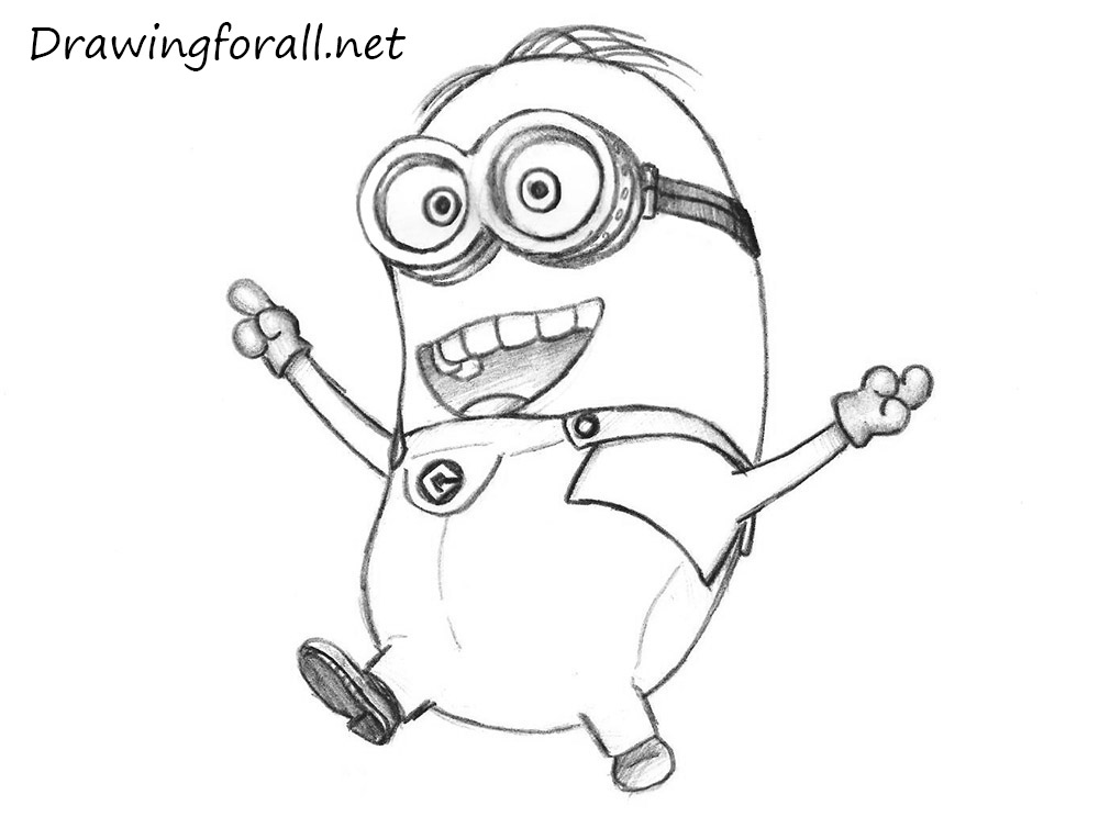 Cute minion drawings Silhouette Vector, Clipart Images, Pictures