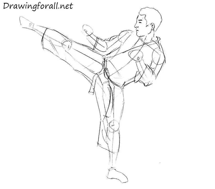 Faq On Wado-ryu Karate - Karate Girl Drawing, HD Png Download , Transparent  Png Image - PNGitem