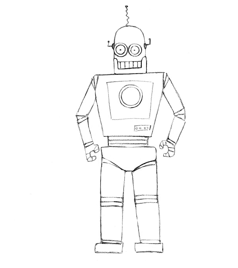 How to draw… TiN the robot | Children's books | The Guardian