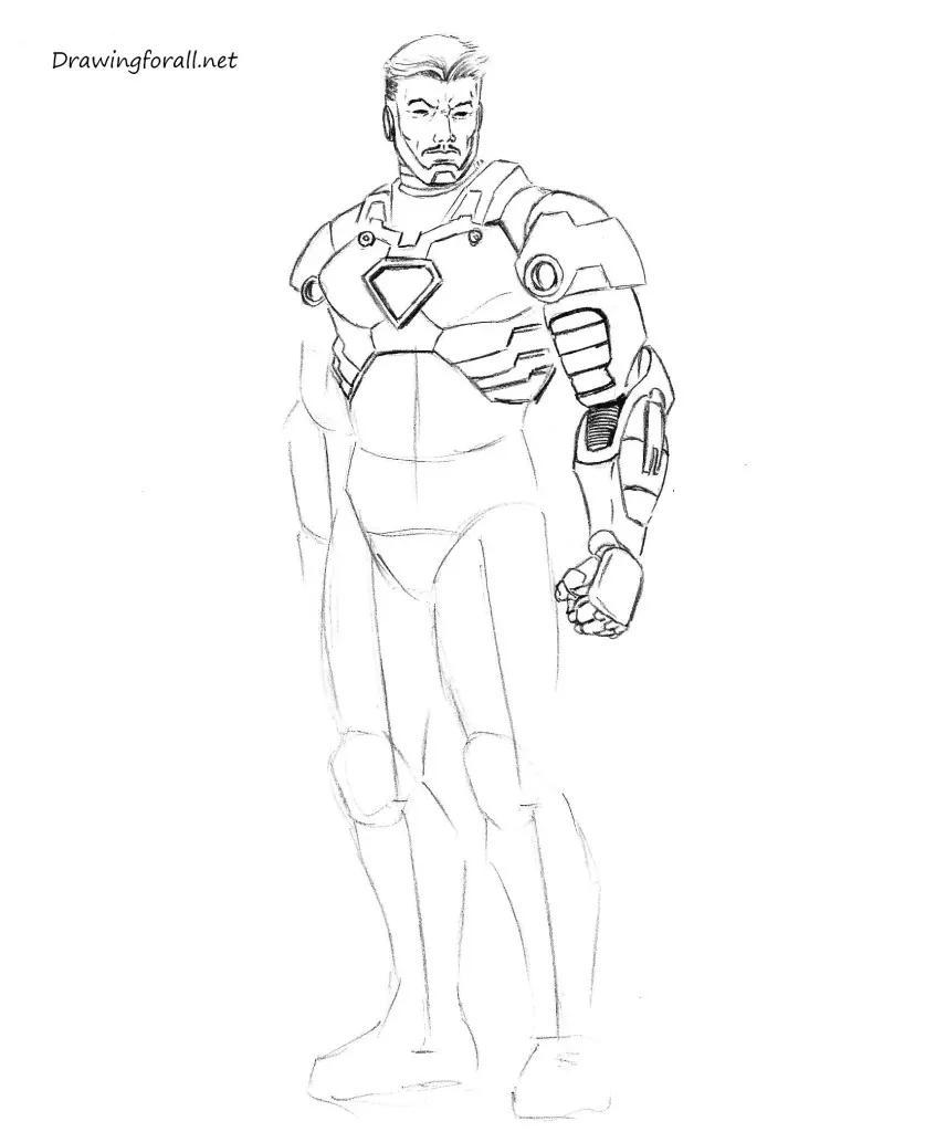 How to Draw Iron-man | Nil Tech - shop.nil-tech