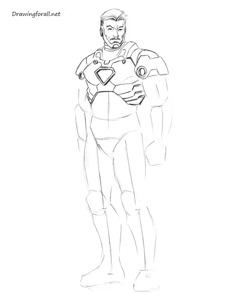 Speed Drawing Iron Man  Iron Man Suit Mark 50 PNG Image  Transparent PNG  Free Download on SeekPNG