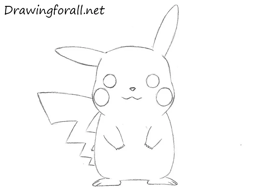 Learn How to Draw Happy Pikachu Add Spark to Your Sketch