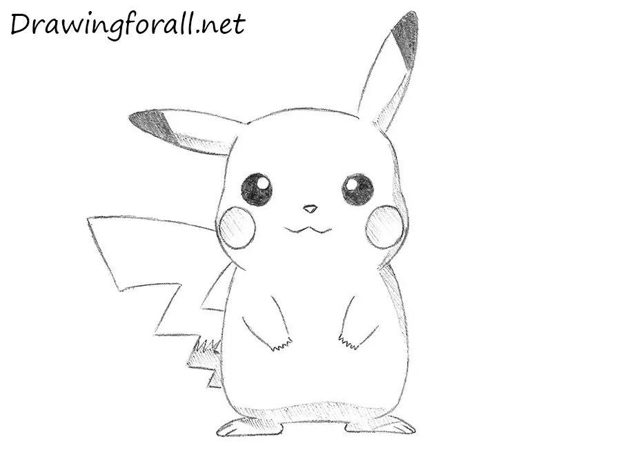 Simple drawing - pikachu 🖤 pencil sketch ✏️ | Facebook