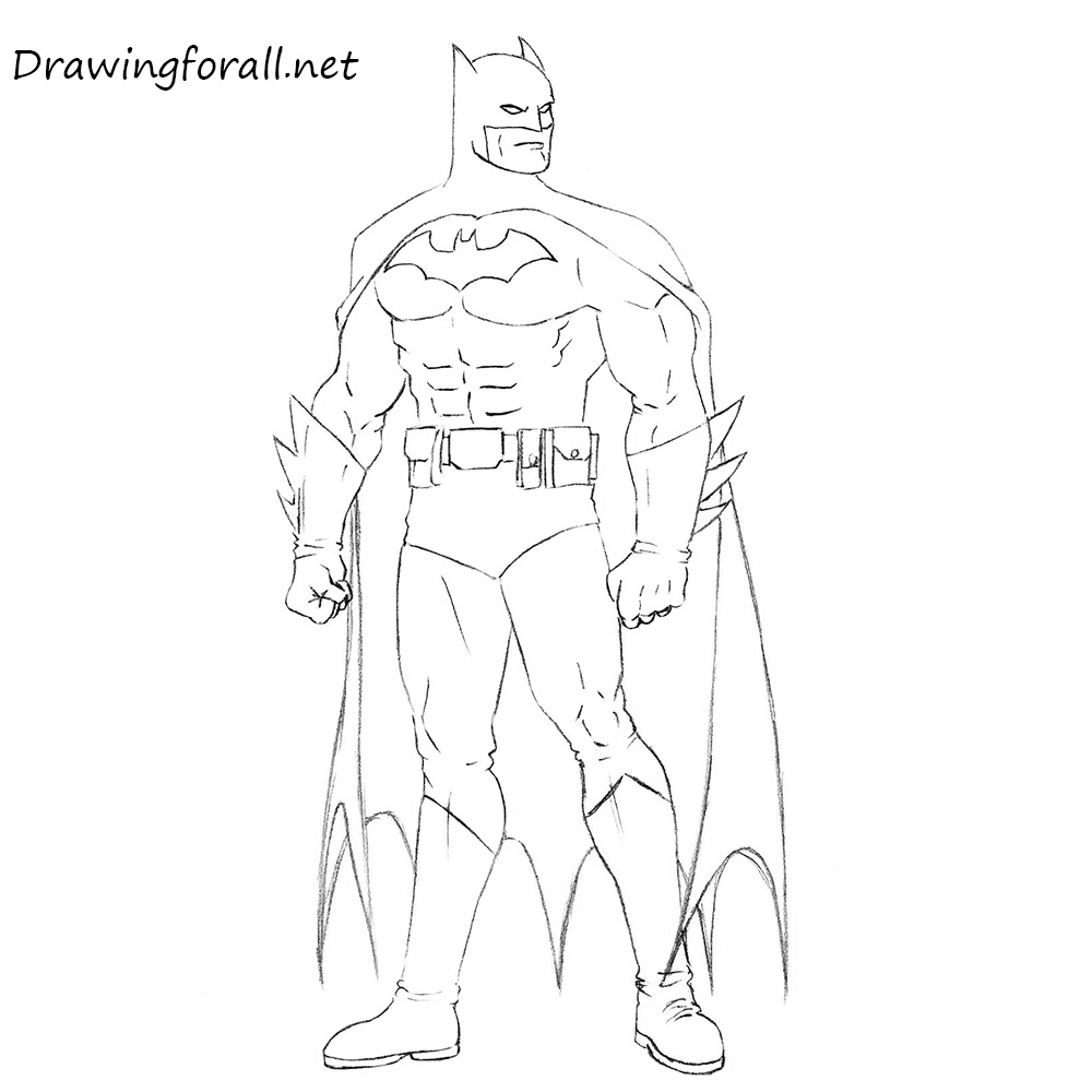 How to Draw Batman Step by Step | Batman drawing, Easy drawings, Batman  drawing easy