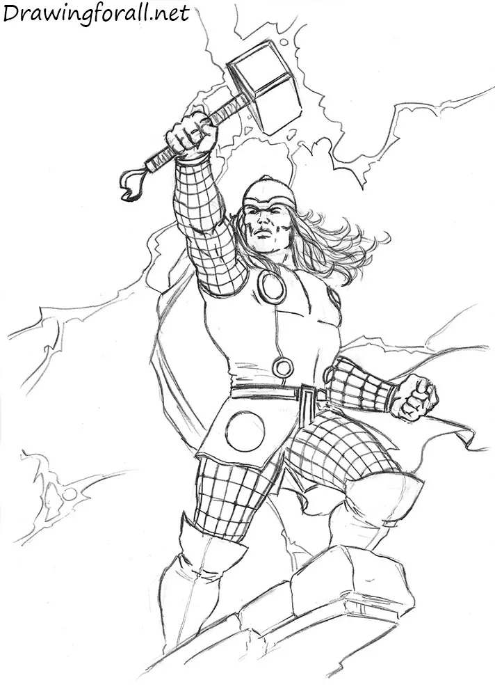 Drawing Thor (Thor: Love and Thunder) I Pencil sketch I Pradnyesh Art -  YouTube