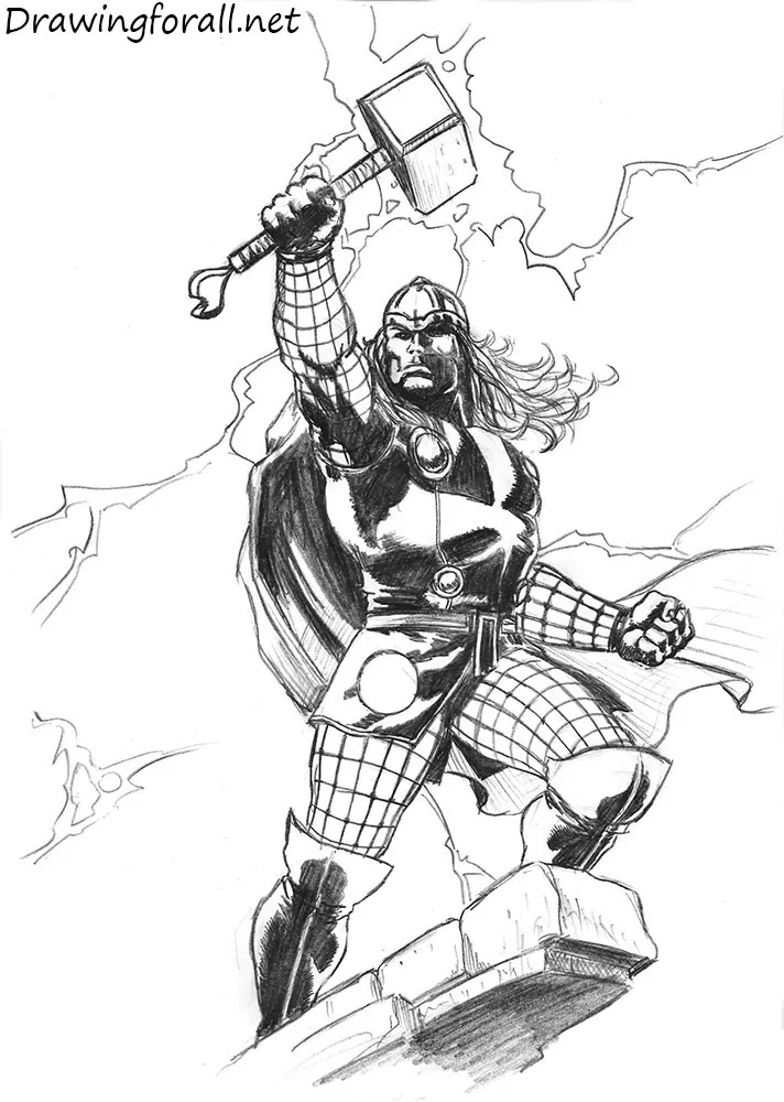 Gladiator Thor Drawing by Beyza Bayraktar  Saatchi Art