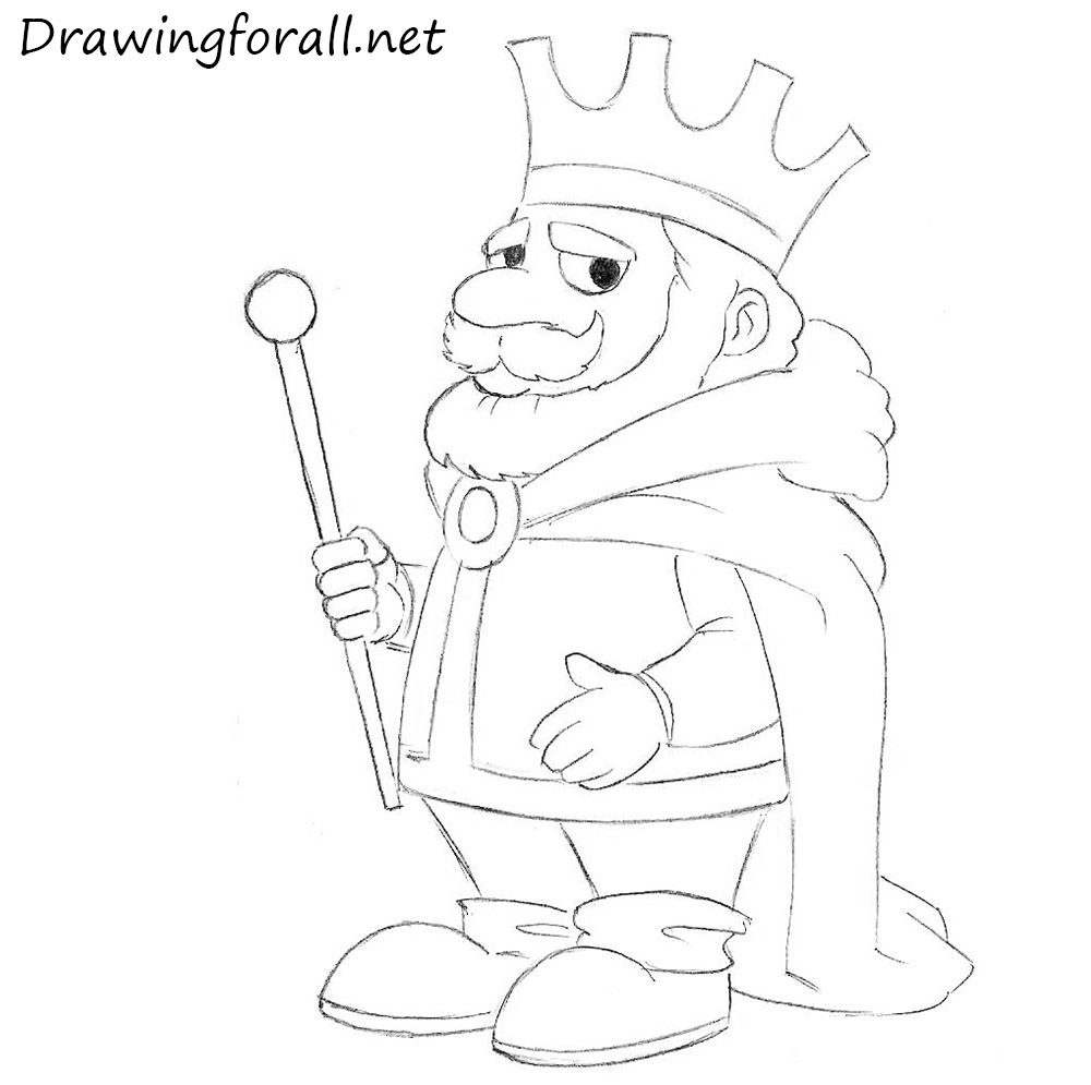 king drawing anime