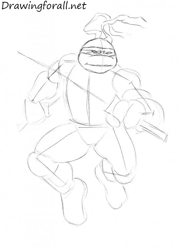 teenage mutant ninja turtles drawings leonardo