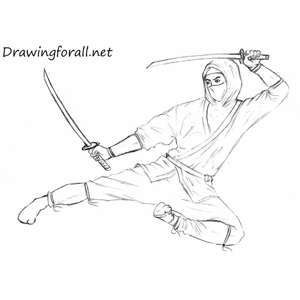 How to Draw a Ninja | Drawing tutorial easy, Japanese tattoo words, Drawing  tutorials for kids