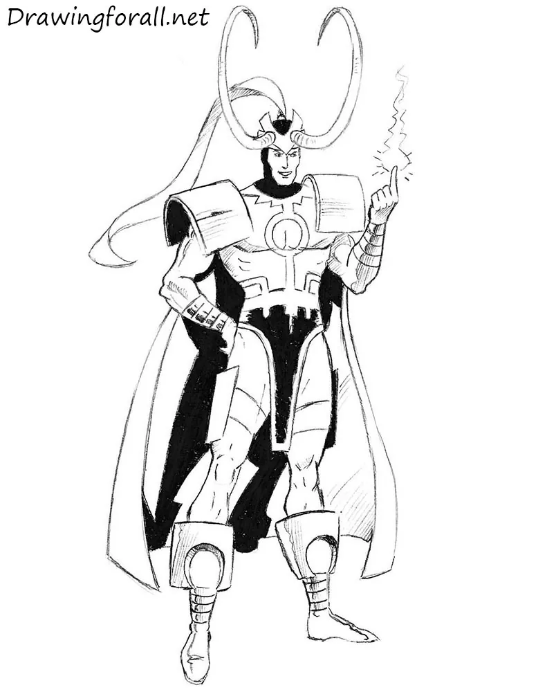 Loki Sketch  Marvel Amino