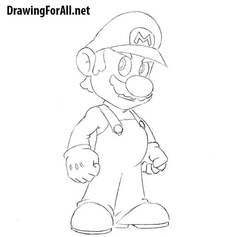 easy paper mario drawing  Clip Art Library