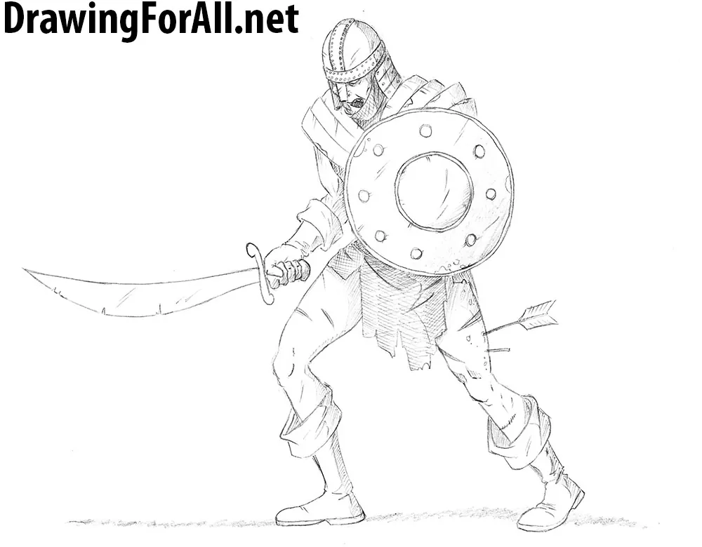 Dwarf Warrior Sketch - Calvin Innes