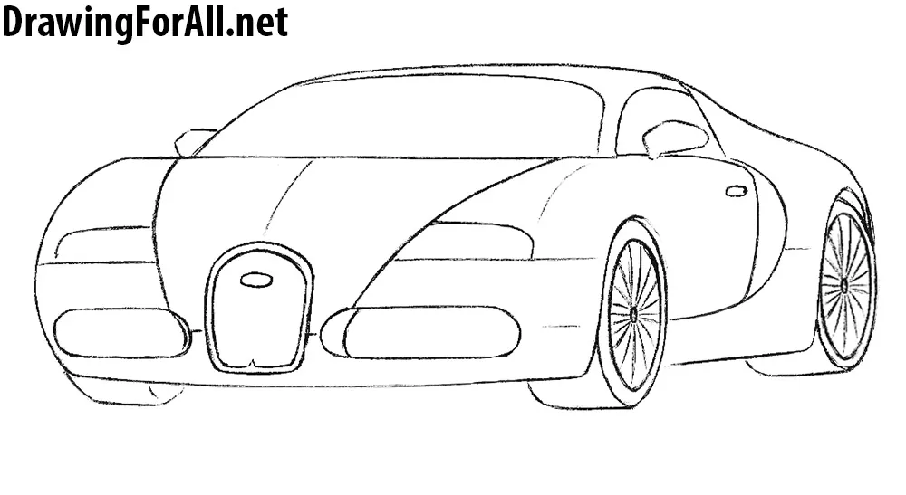 bugatti logo drawing