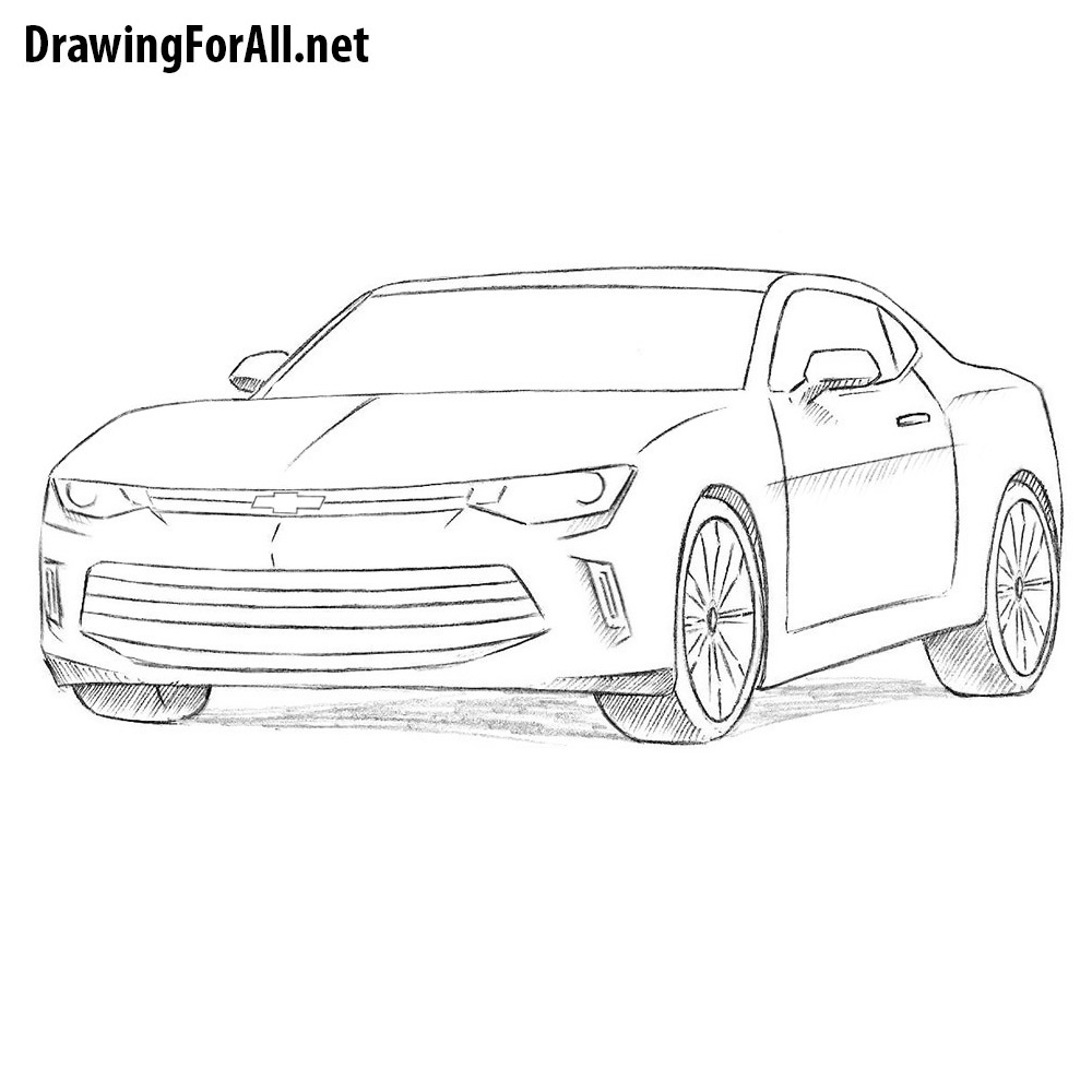 Camaro Outline Drawing
