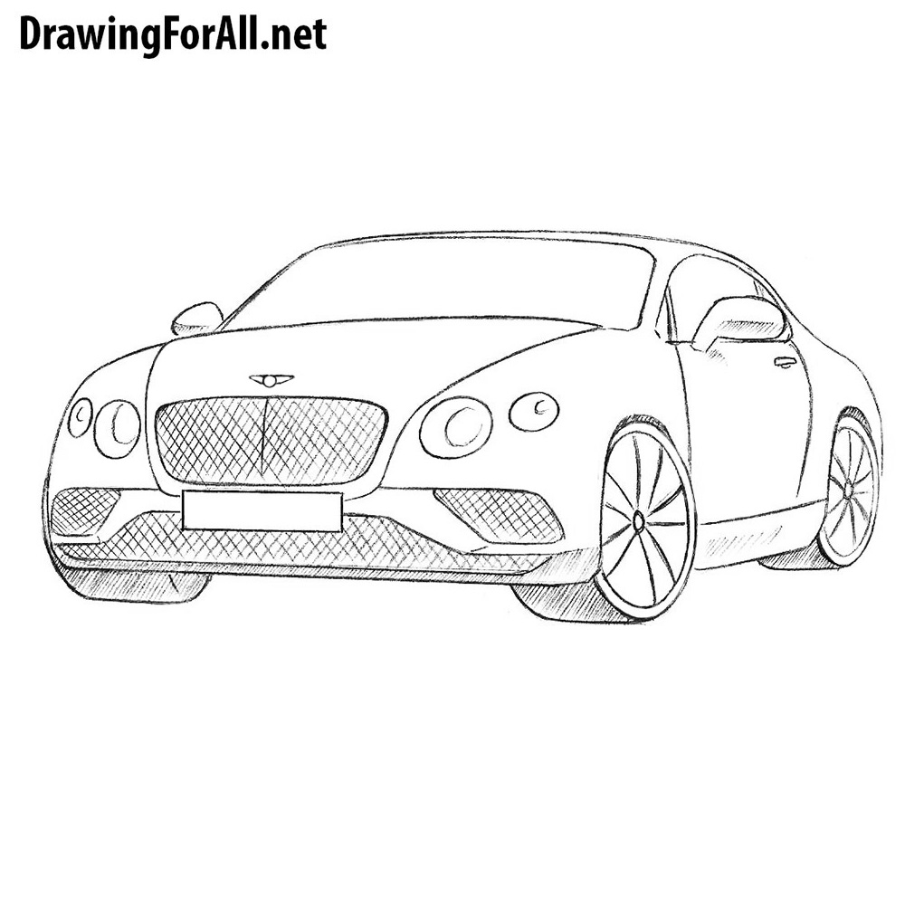 How to Draw a Bentley | Drawingforall.net