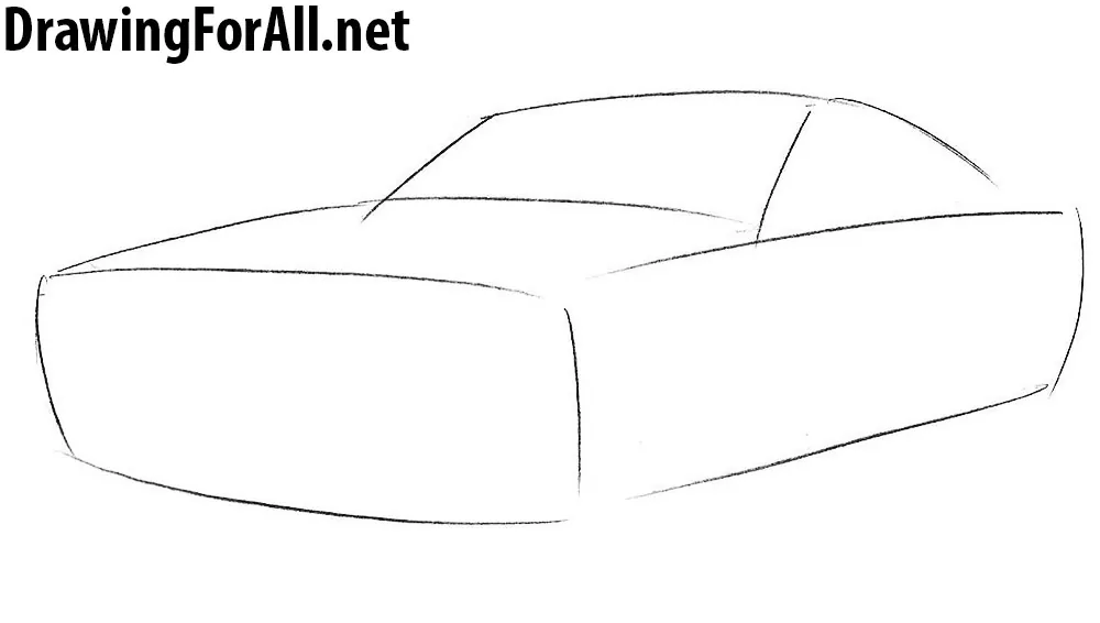 How to draw a DODGE CHALLENGER HELLCAT DEMON  YouTube