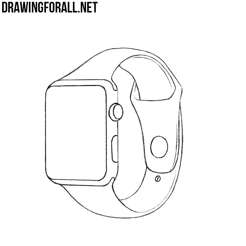 how to draw an Apple Watch