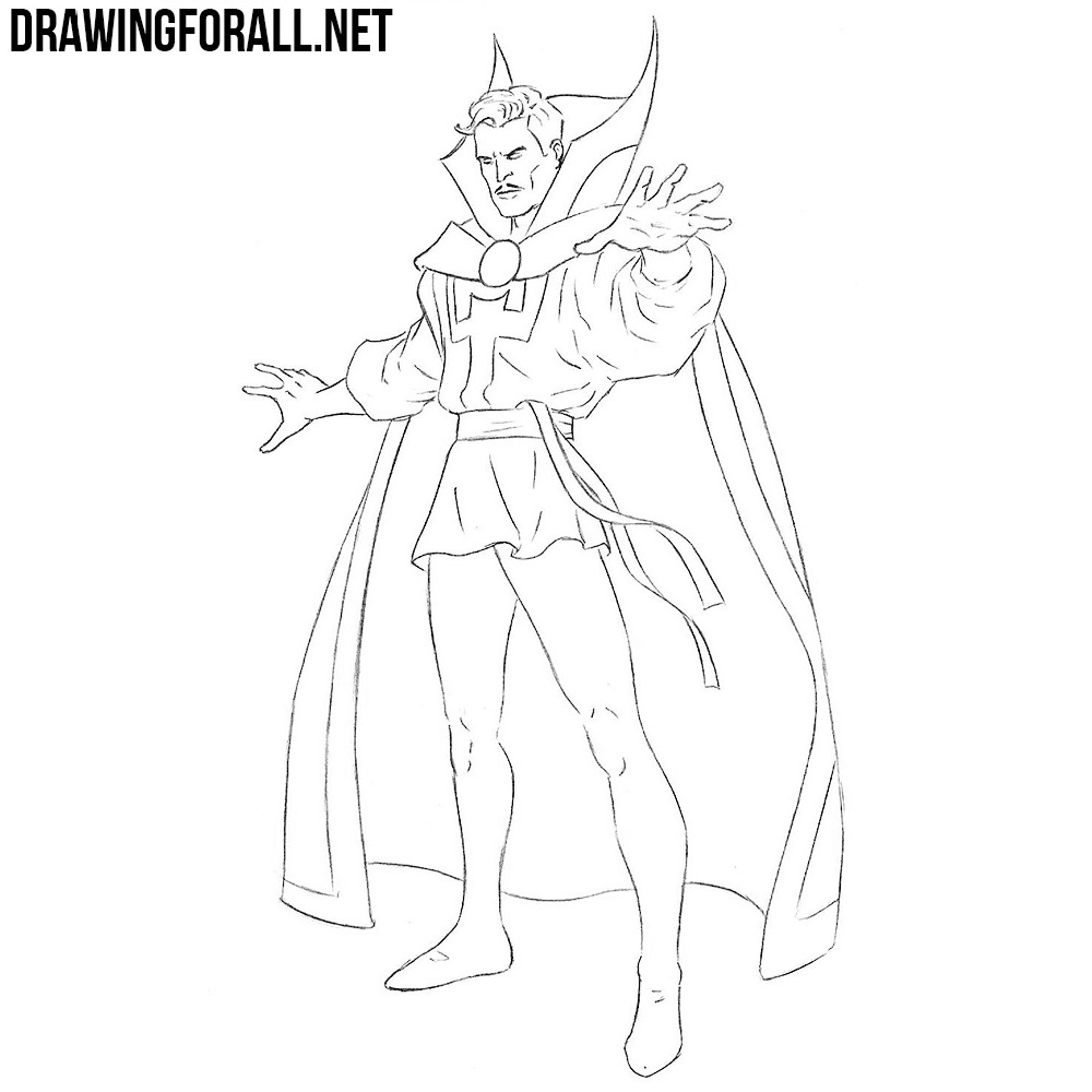 draw anime anatomy to how Drawingforall.net Doctor Strange Draw  How to