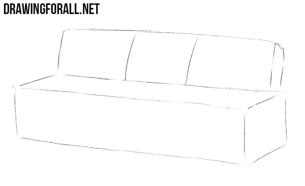 How to Draw a Couch Drawingforall.net