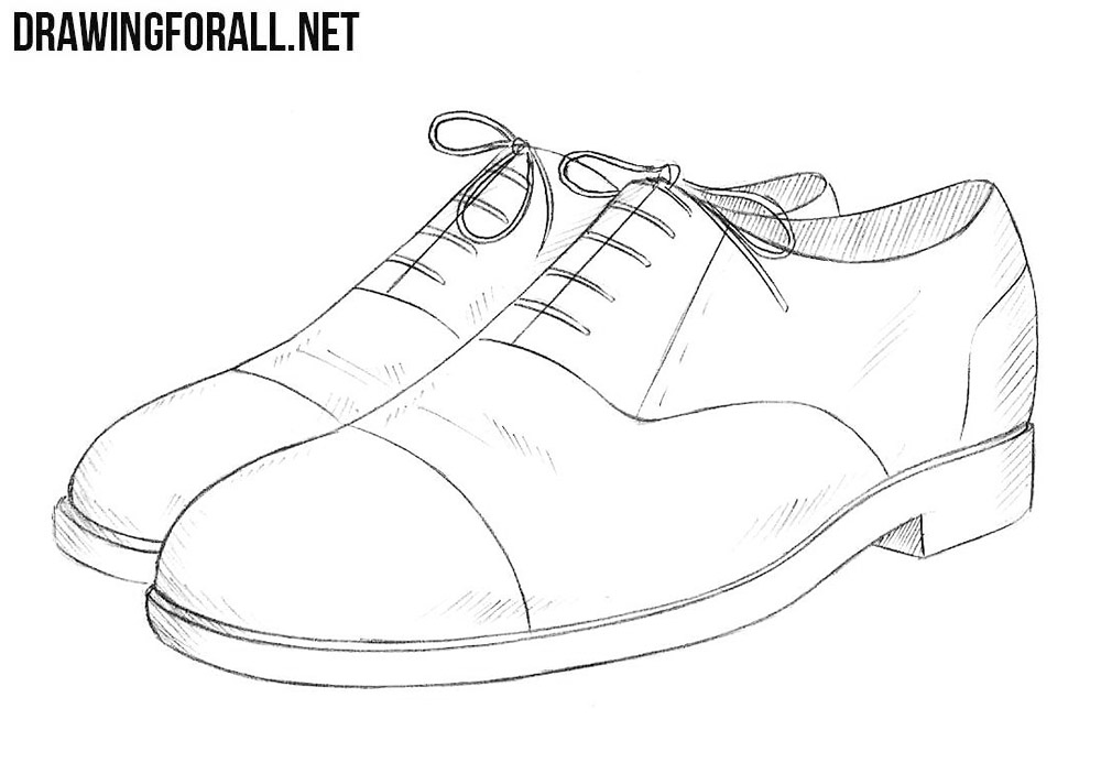 Shoes Drawing Easy : Shoe Drawing | Bocadowasubo