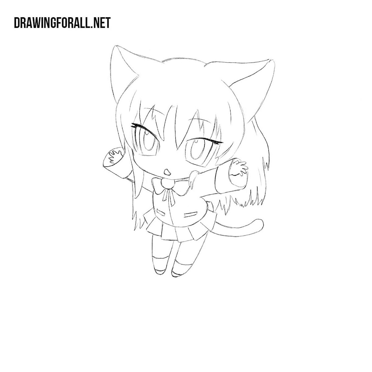 How To Draw Chibi Cat Milsafas
