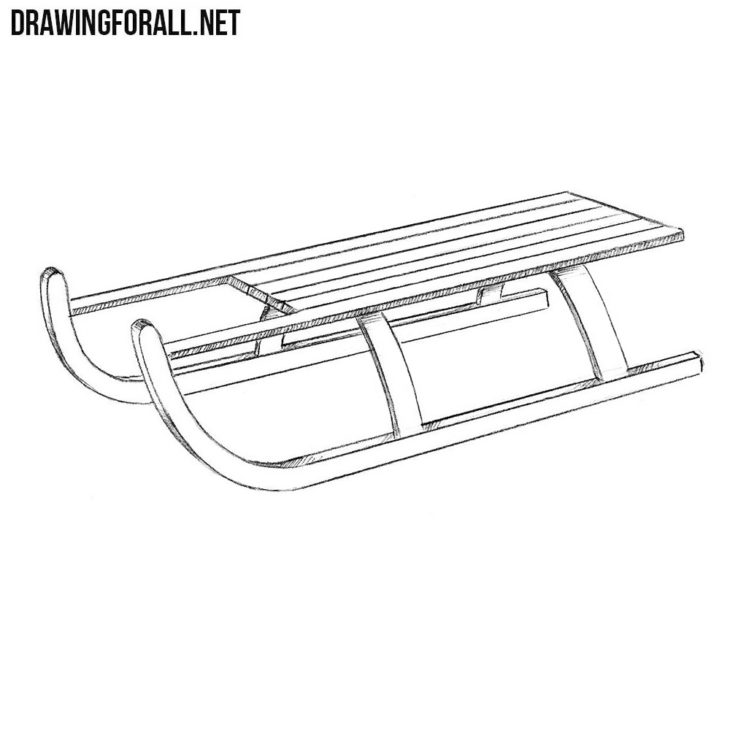 How to draw a sledge