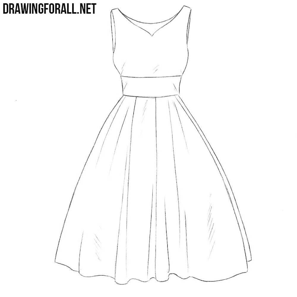 Dress Design Drawing Pics - Drawing Skill