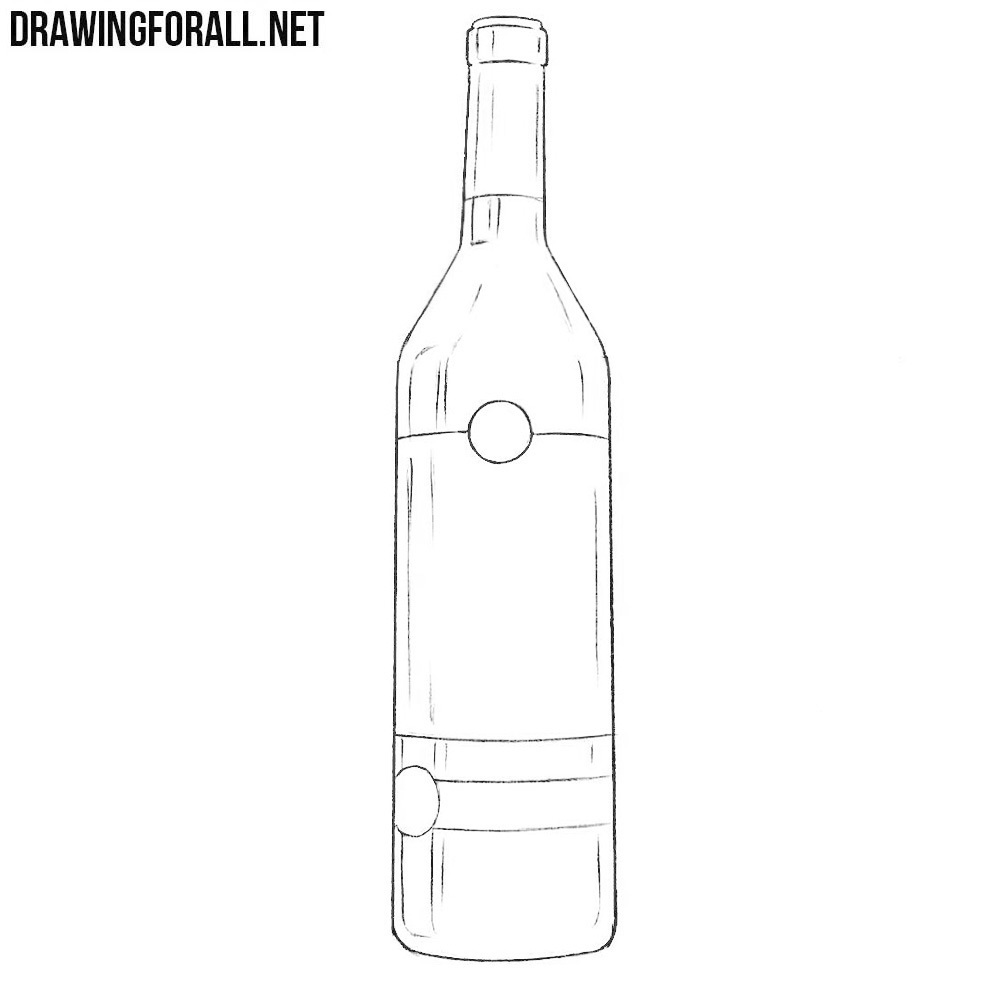 Wine Bottle And Glass Drawing Lineart PNG Images | PSD Free Download -  Pikbest