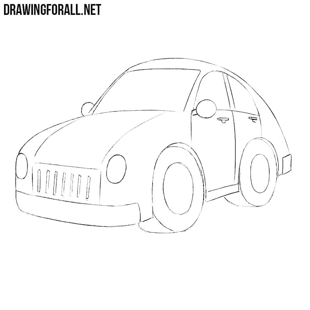 sports car easy drawing - Clip Art Library