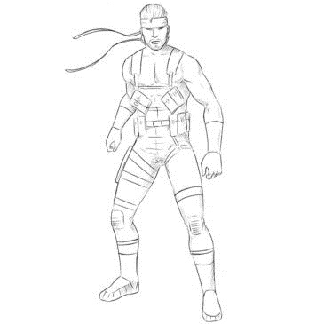 metal gear coloring pages