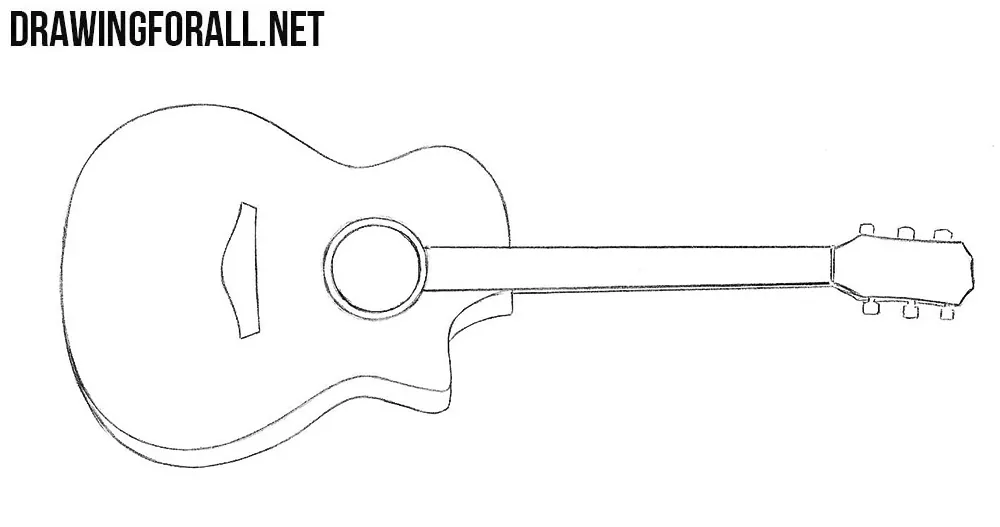 How to Draw a Realistic Electric Guitar Sketch  wallartlovers
