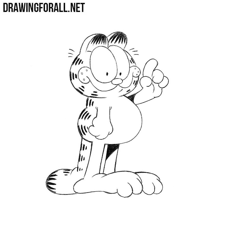 How to draw Garfield  My How To Draw