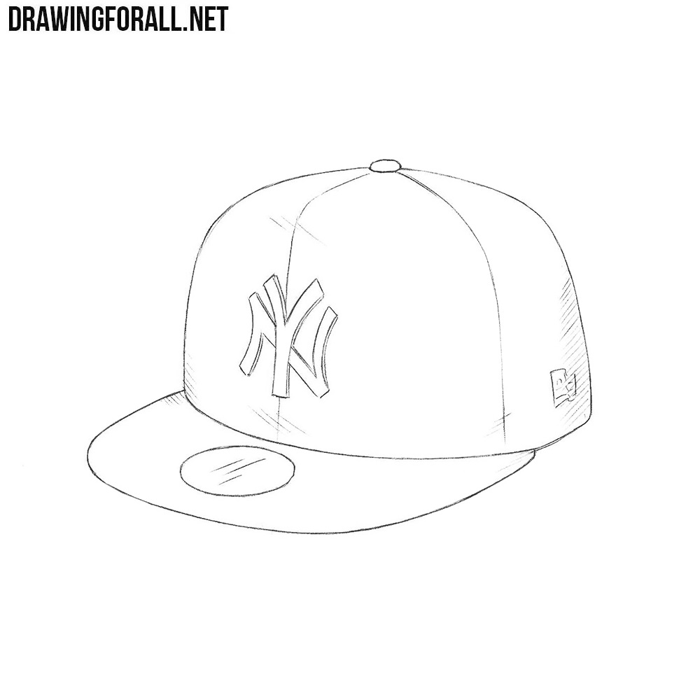 Fitted Hat Drawing