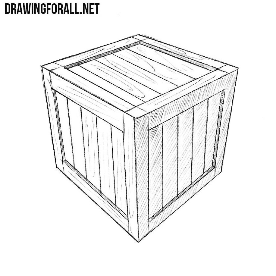 Drawing a cardboard box  How to draw anything, Basic drawing
