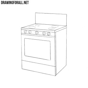 how to draw a stove | Drawingforall.net