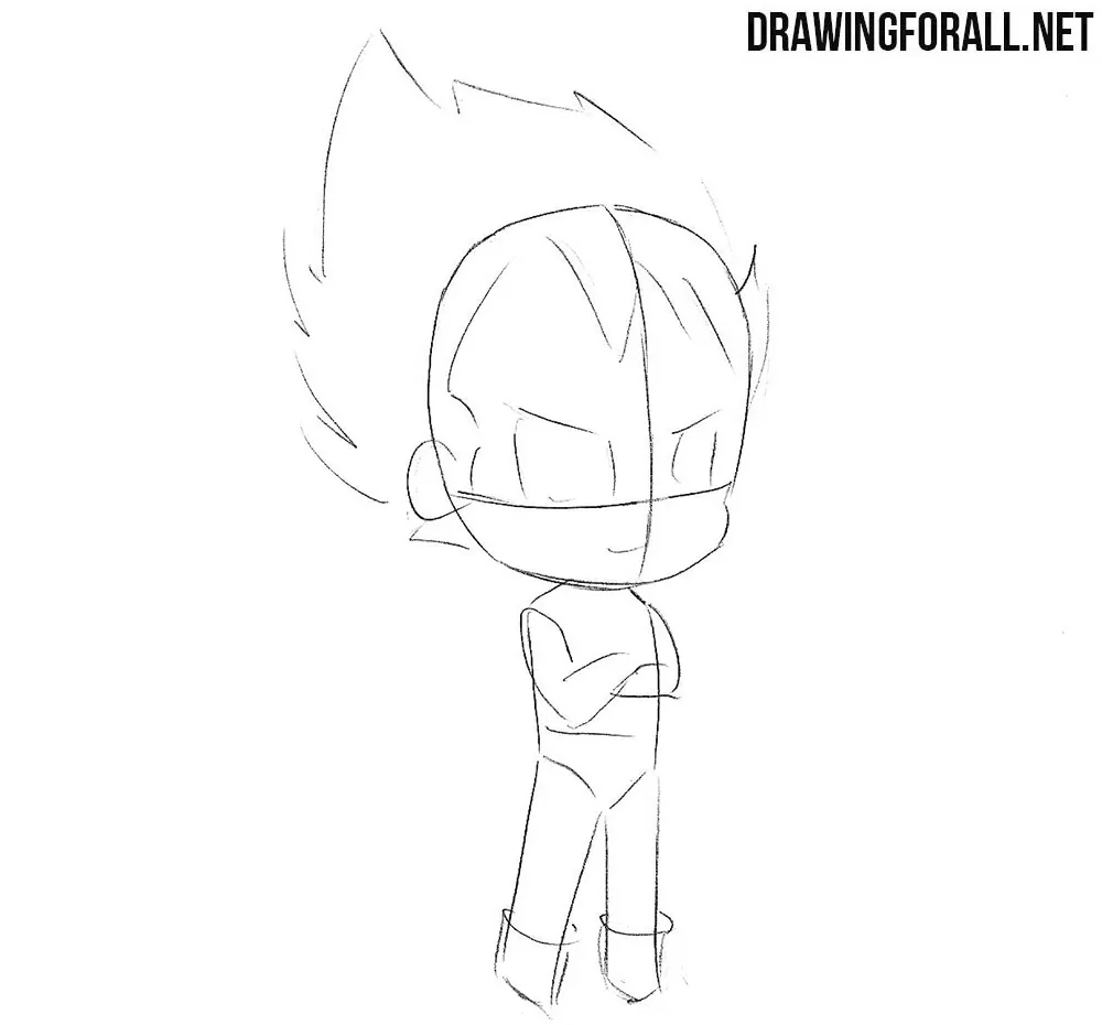how to draw a dragon ball z body