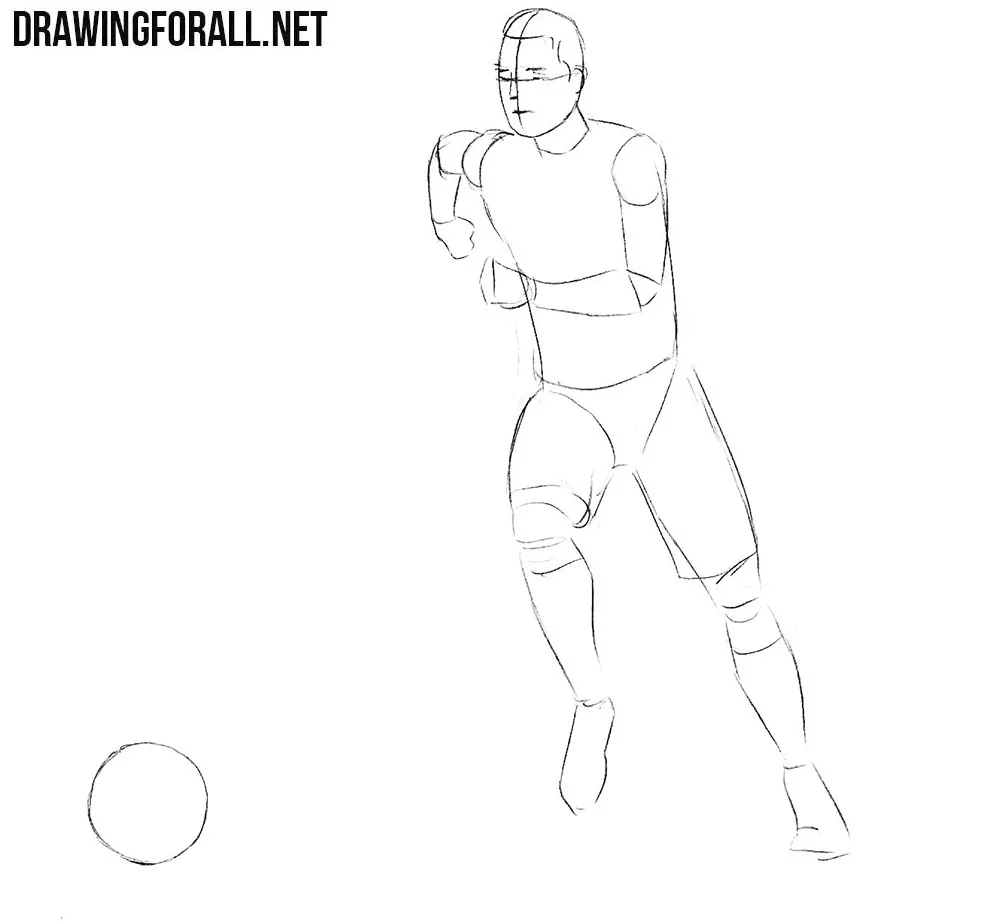 How to Draw a Football Player - Easy Drawing Art