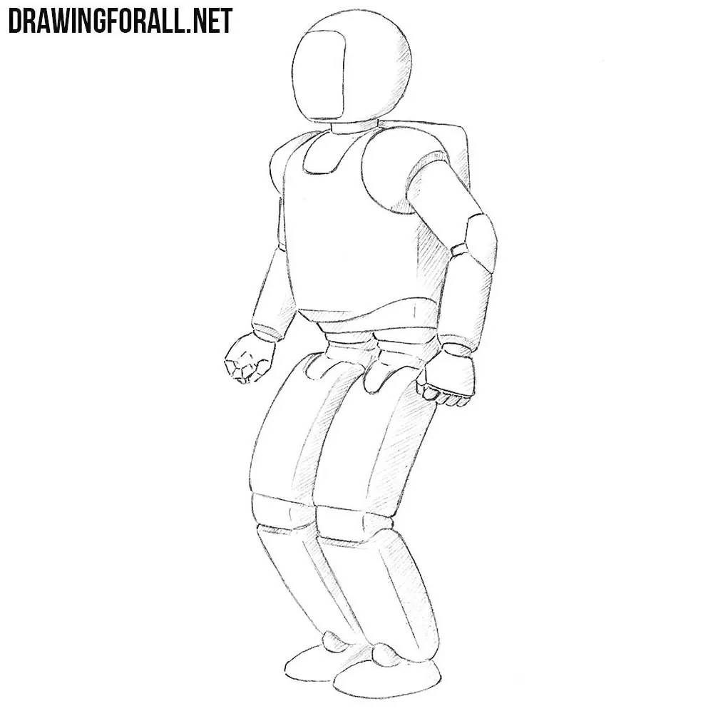 HOW TO DRAW A ROBOT EASY - YouTube