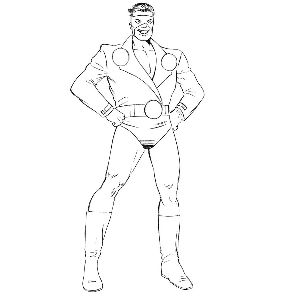 Superhero Sketch Images  Browse 8330 Stock Photos Vectors and Video   Adobe Stock