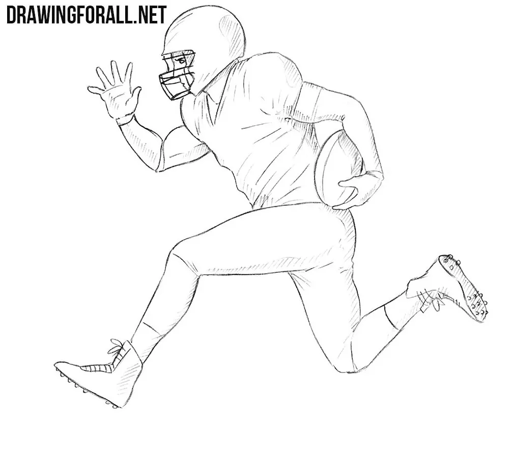 Continuous line drawing two football player Vector Image